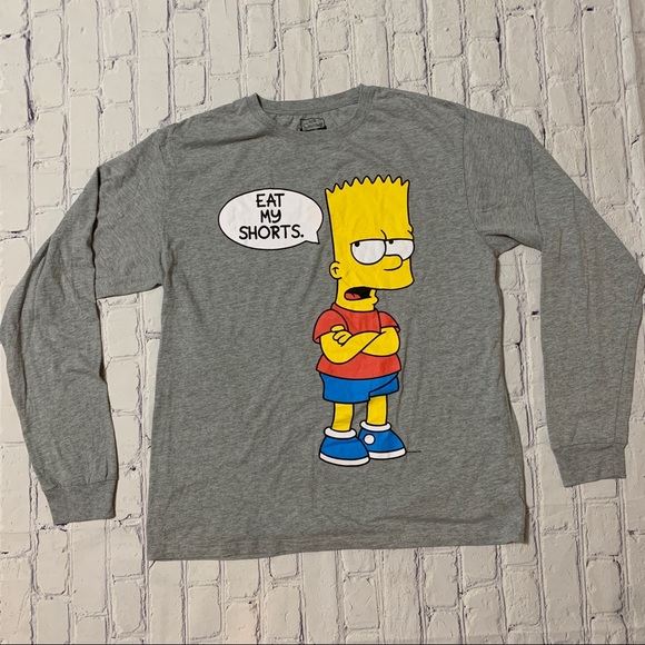 Other - Bart Simpson Eat My Shorts Long Sleeve Graphic Tee